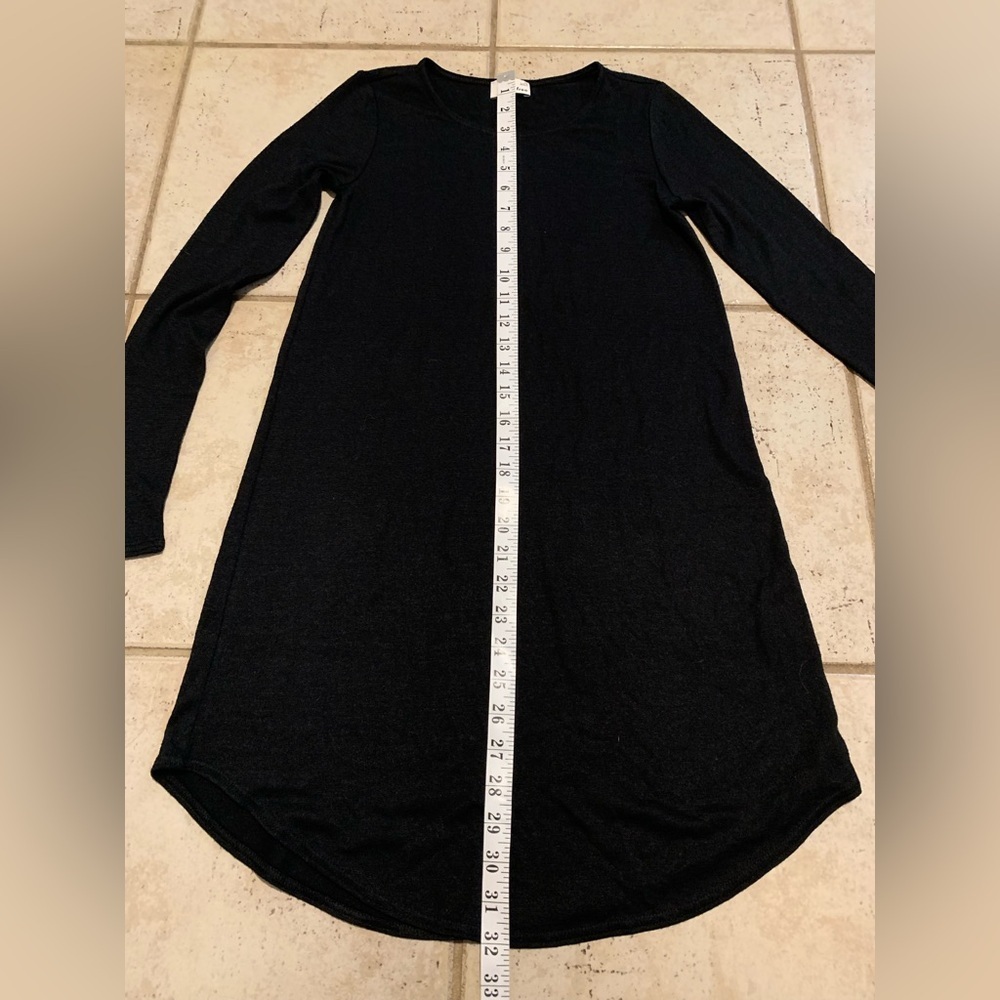Aritzia Wilfred Free Black Long Sleeve T-Shirt Dress - XS - Picture 6 of 8